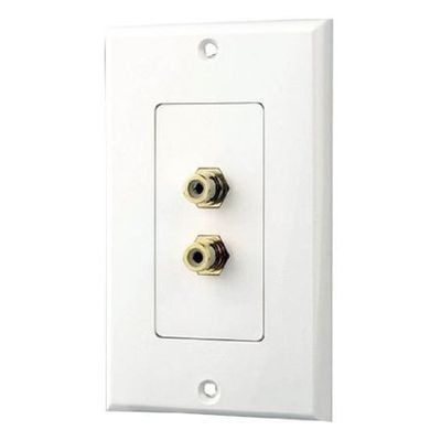 Wallplate 2xRCA